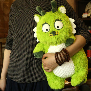Cartoon Green Dragon Stuffed Animal Plush Toy
